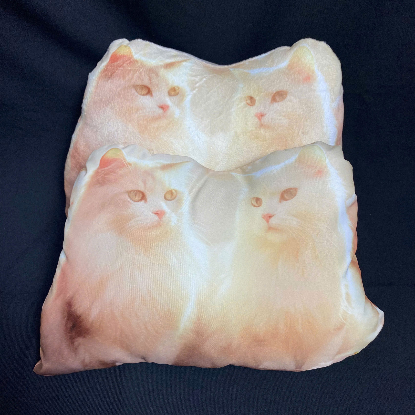 Gối in hình 2 chú mèo