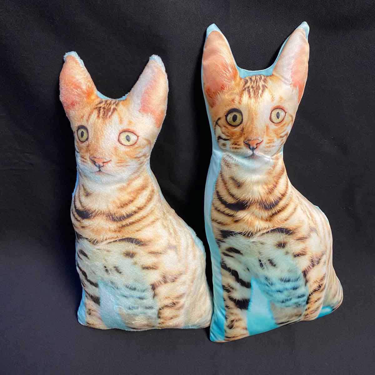 Gối in hình mèo Bengal