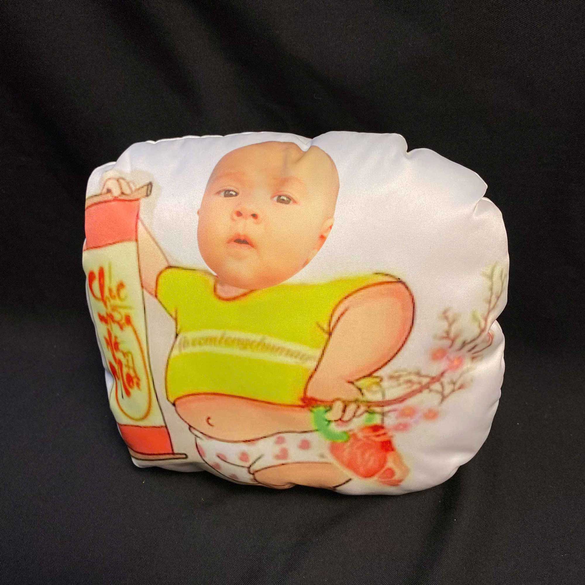 Gối chibi ghép mặt em bé