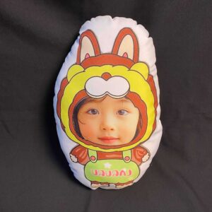 Gối chibi labubu ghép mặt