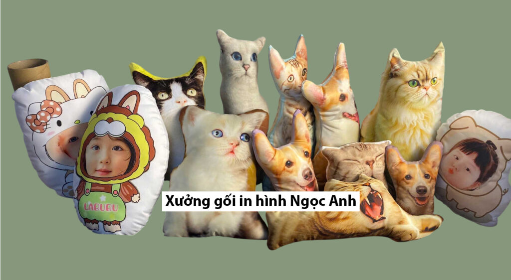 Hình ảnh gối in theo yêu cầu